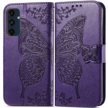 Чехол UniCase Butterfly Pattern для Samsung Galaxy S24 FE (S721) - Dark Purple: фото 1 из 11