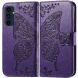 Чехол UniCase Butterfly Pattern для Samsung Galaxy S24 FE (S721) - Dark Purple (367533DV). Фото 1 из 11