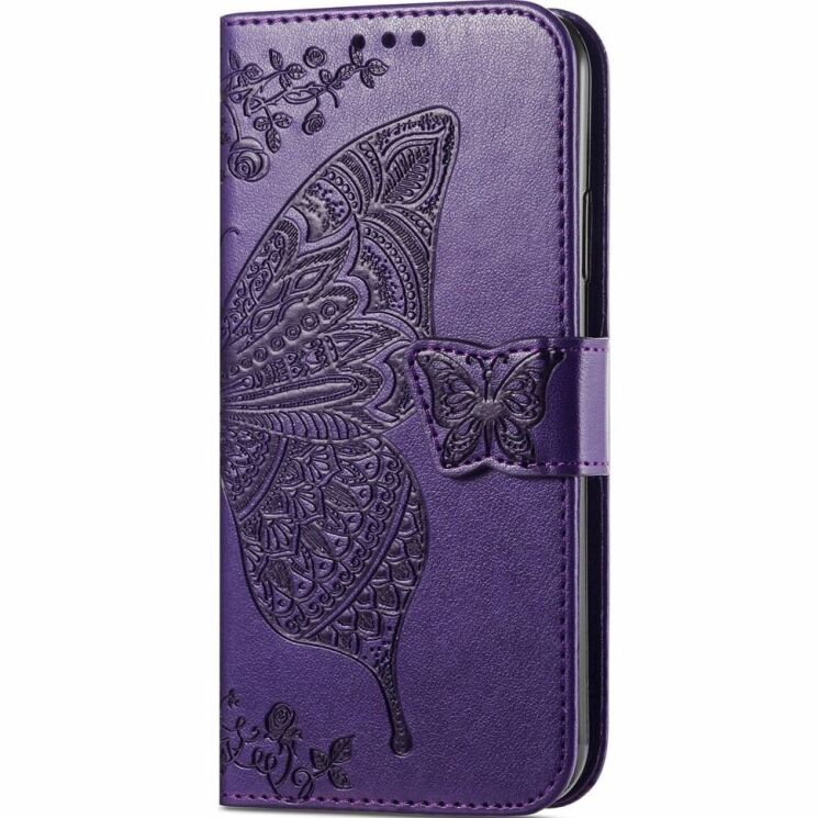 Чохол UniCase Butterfly Pattern для TECNO Spark 20 Pro - Dark Purple: фото 4 з 8