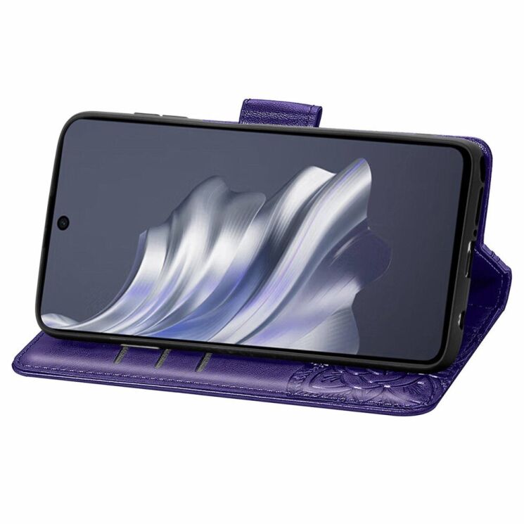 Чохол UniCase Butterfly Pattern для TECNO Spark 20 Pro - Dark Purple: фото 3 з 8