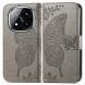 Чехол UniCase Butterfly Pattern для Xiaomi Redmi Note 14 Pro 5G - Grey (373123H). Фото 1 из 9