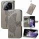 Чехол UniCase Butterfly Pattern для Xiaomi Redmi Note 14 Pro 5G - Grey (373123H). Фото 6 из 9