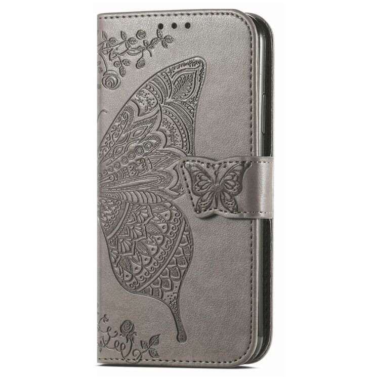 Чехол UniCase Butterfly Pattern для Xiaomi Redmi Note 14 Pro 5G - Grey: фото 4 из 9