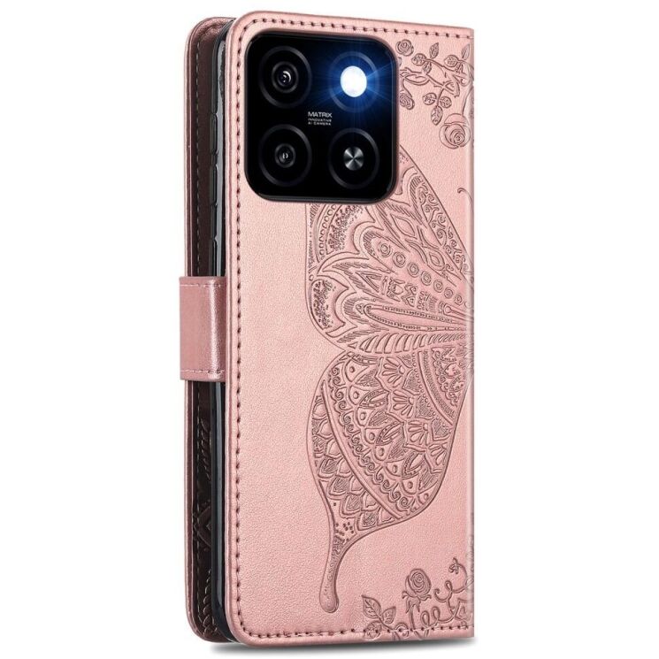 Чехол UniCase Butterfly Pattern для ZTE Blade A35 / Blade A55 - Rose Gold: фото 5 из 6