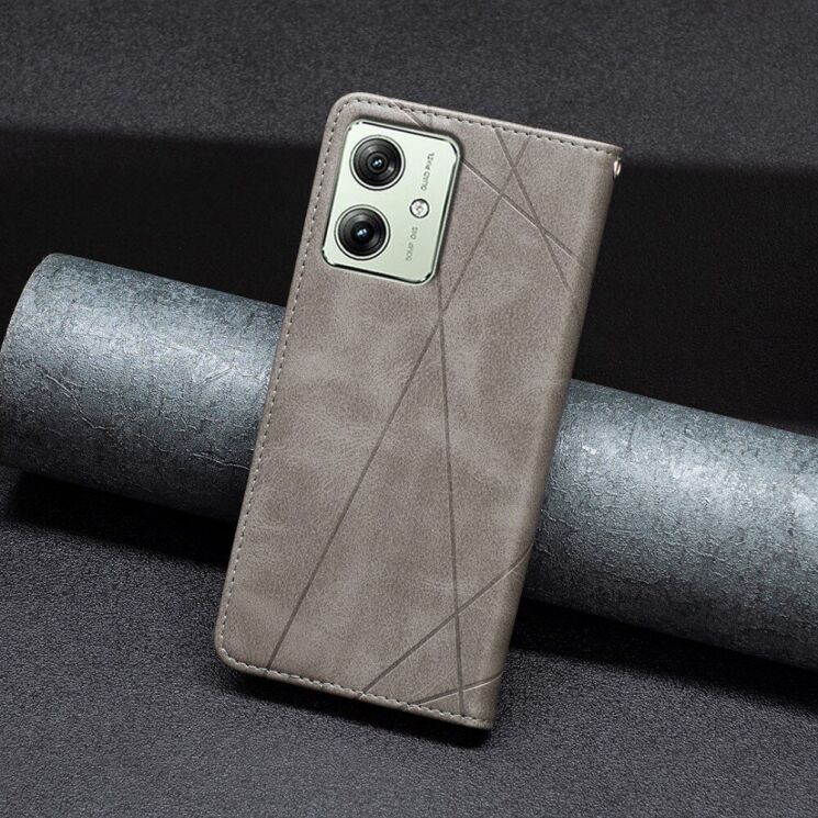 Чехол UniCase Geometric Pattern для Motorola Moto G54 / G54 Power - Grey: фото 4 из 8