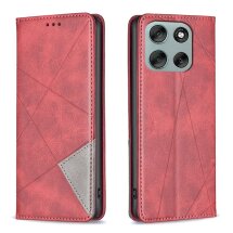 Чохол UniCase Geometric Pattern для Motorola Moto G56 - Red: фото 1 з 9