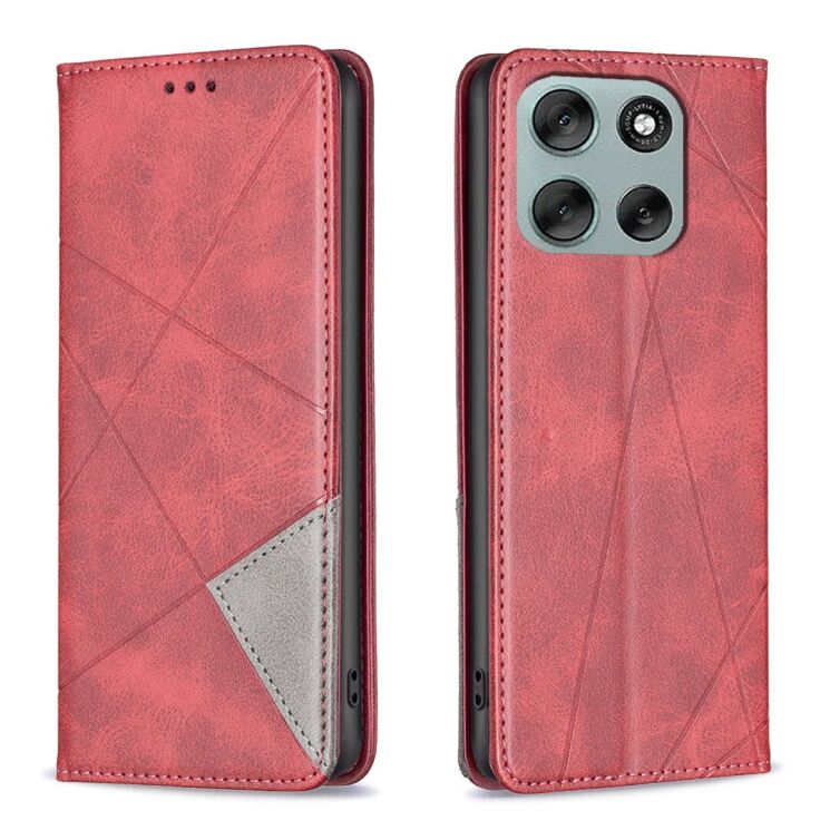 Чохол UniCase Geometric Pattern для Motorola Moto G56 - Red: фото 1 з 9