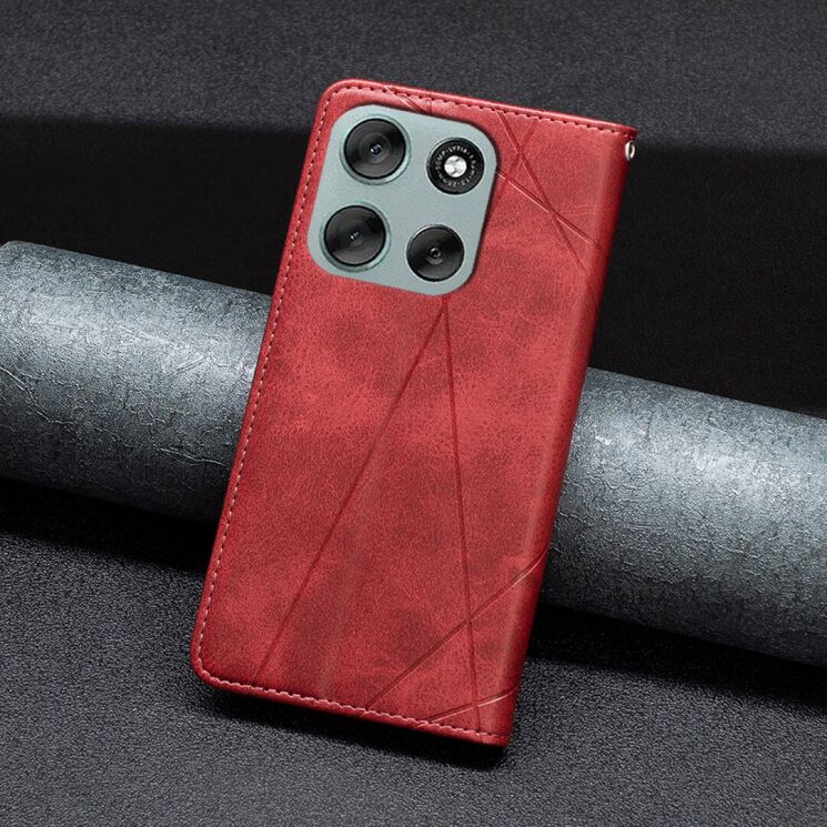 Чохол UniCase Geometric Pattern для Motorola Moto G56 - Red: фото 5 з 9