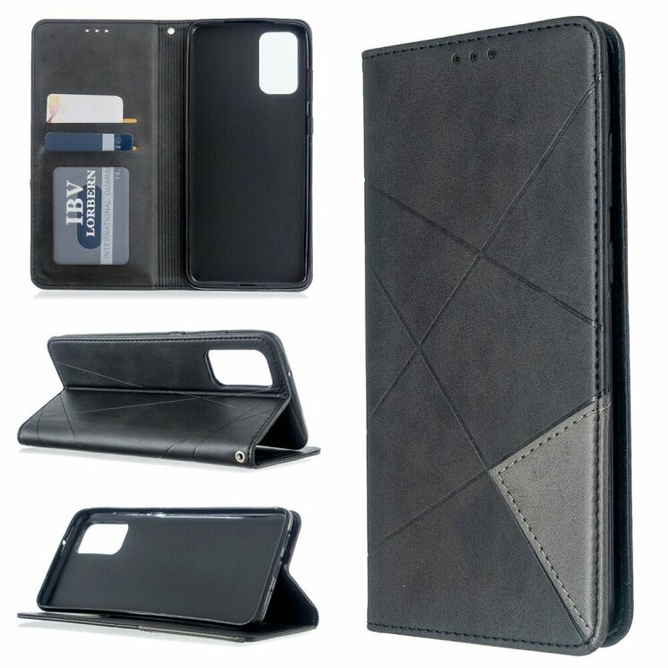 Чехол UniCase Geometric Pattern для Samsung Galaxy S20 Plus (G985) - Black: фото 1 из 11