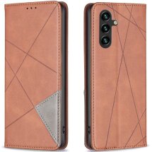 Чехол UniCase Geometric Pattern для Samsung Galaxy S25 FE (S731) - Brown: фото 1 из 9