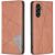 Чехол UniCase Geometric Pattern для Samsung Galaxy S25 FE (S731) - Brown: фото 1 из 9
