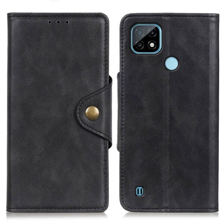 Чехол UniCase Vintage Wallet для Realme C21 - Black: фото 2 из 13