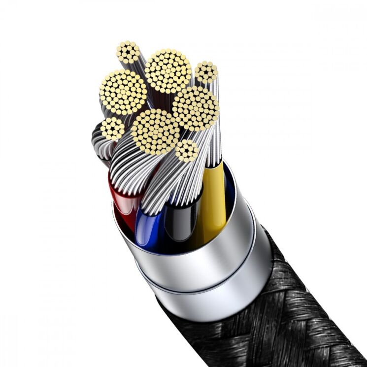 Кабель Baseus Display Fast Charging Data Type-C to Type-C (100W, 1m) CATSK-B01 - Black: фото 4 з 25