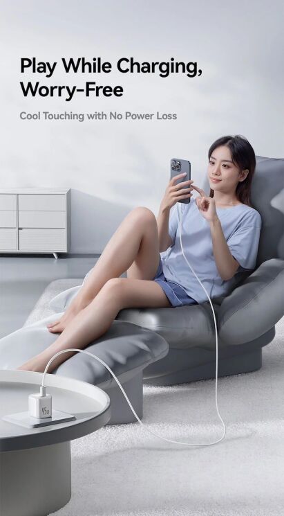 Кабель Baseus Dynamic 4 Type-C to Type-C (5A, 100W, 1m) P10381400111-00 - Black: фото 11 из 18