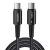 Кабель ESSAGER Sunset Type-C to Type-C (100W, 2m) EXCTT1-CGA01 - Black: фото 1 з 13