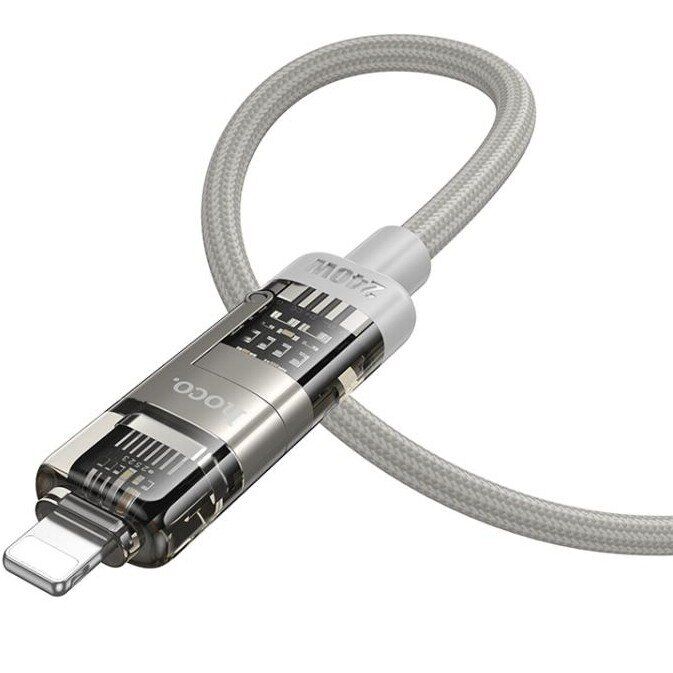 Кабель Hoco U151 3 in 1 USB+Type-C to Type-C+Lighting 240W (1m) - Black: фото 3 з 7