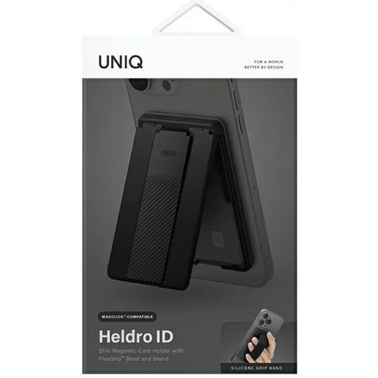 Кардхолдер UNIQ Heldro (UNIQ-HELIDCH-BLACK) - Midnight Black: фото 2 из 4