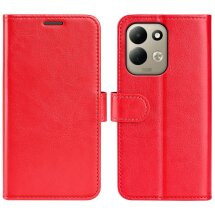 Класичний чохол-книжка Deexe Wallet Style для Xiaomi Poco C95 Pro - Red: фото 1 з 7