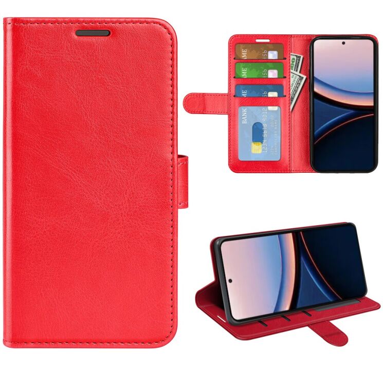 Класичний чохол-книжка Deexe Wallet Style для Xiaomi Poco C95 Pro - Red (429203R) Класичний чохол-книжка Deexe Wallet Style для Xiaomi Poco C95 Pro - Red: фото 4 з 7