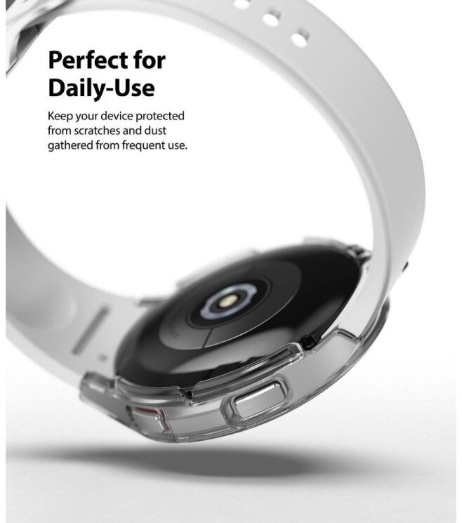 Комплект чохлів RINGKE Slim Case для Samsung Galaxy Watch 4 Classic (46mm) - Clear / Black: фото 6 з 9