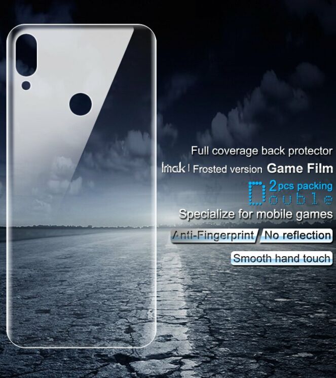 Комплект защитных пленок на заднюю панель IMAK Full Coverage Hydrogel Film для Xiaomi Redmi Note 7: фото 6 из 12