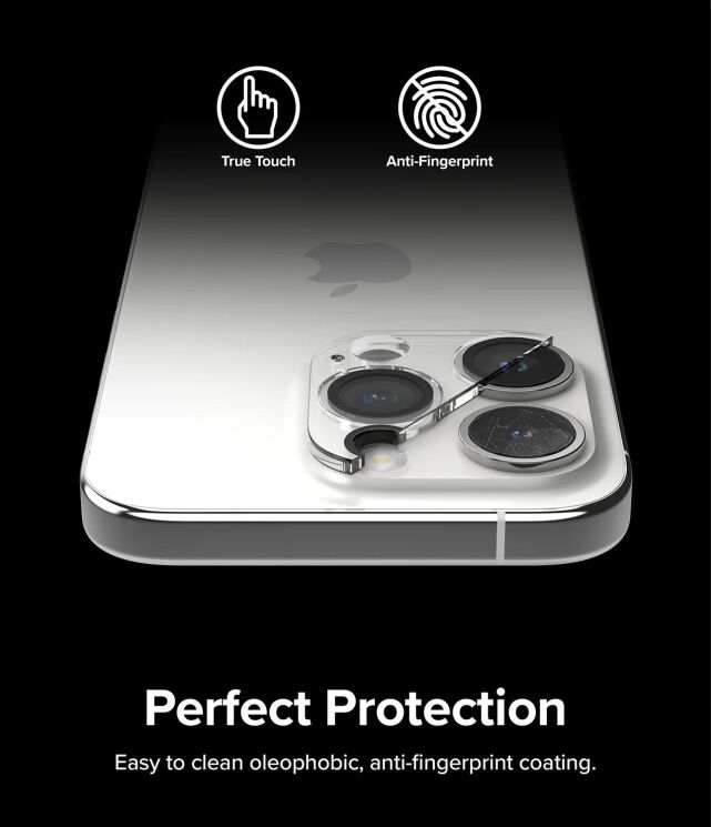 Комплект защитных стекол (2шт) RINGKE Camera Protector Glass для Apple iPhone 15 Pro Max - Clear: фото 8 из 13