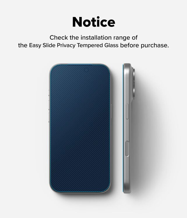 Комплект защитных стекол (2шт) Ringke Easy Slide Privacy для iPhone 17 Pro (8800328811430) - Black (422704B) Комплект защитных стекол (2шт) Ringke Easy Slide Privacy для iPhone 17 Pro (8800328811430) - Black: фото 12 из 16