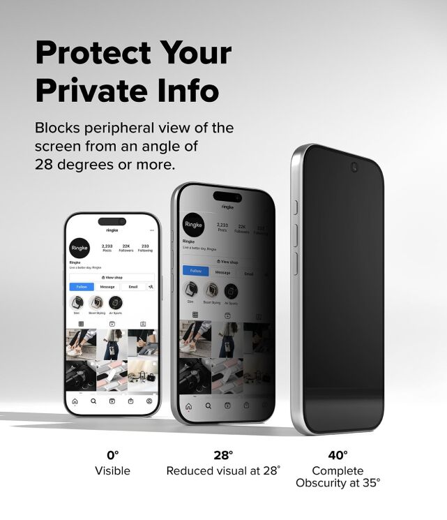 Комплект защитных стекол (2шт) Ringke Easy Slide Privacy для iPhone 17 Pro (8800328811430) - Black (422704B) Комплект защитных стекол (2шт) Ringke Easy Slide Privacy для iPhone 17 Pro (8800328811430) - Black: фото 5 из 16