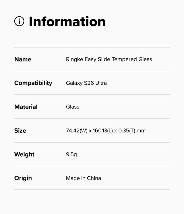 Комплект защитных стекол (2шт) Ringke Easy Slide Tempered Glass для Samsung Galaxy S26 Ultra (S948) 8800328814905 (406233) Комплект защитных стекол (2шт) Ringke Easy Slide Tempered Glass для Samsung Galaxy S26 Ultra (S948) 8800328814905: фото 16 из 16