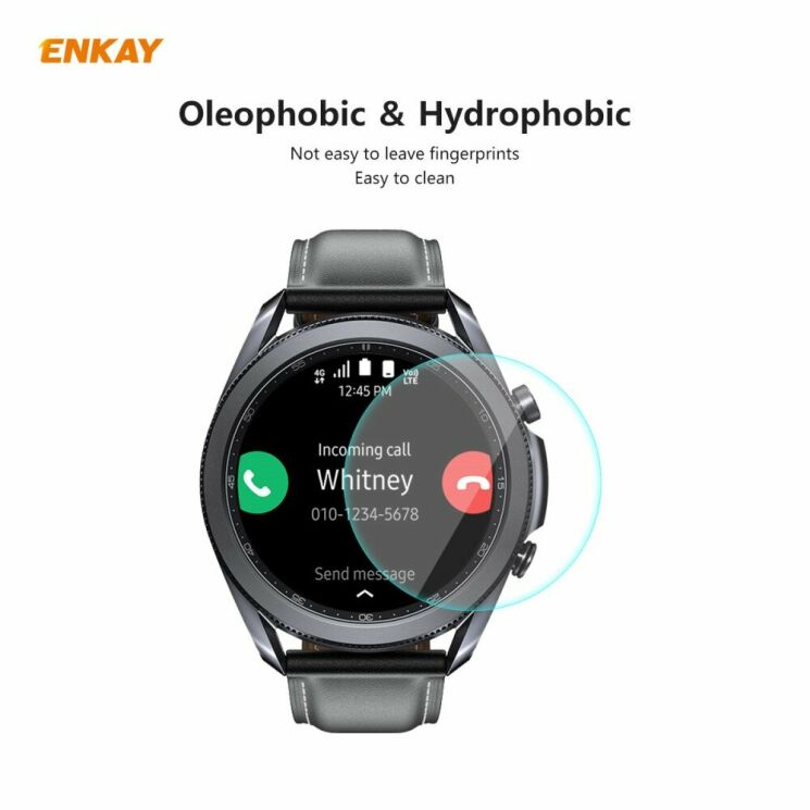 Комплект защитных стекол HAT PRINCE 0.2mm Arc Edge Glass для Samsung Galaxy Watch 3 (45mm): фото 4 из 10