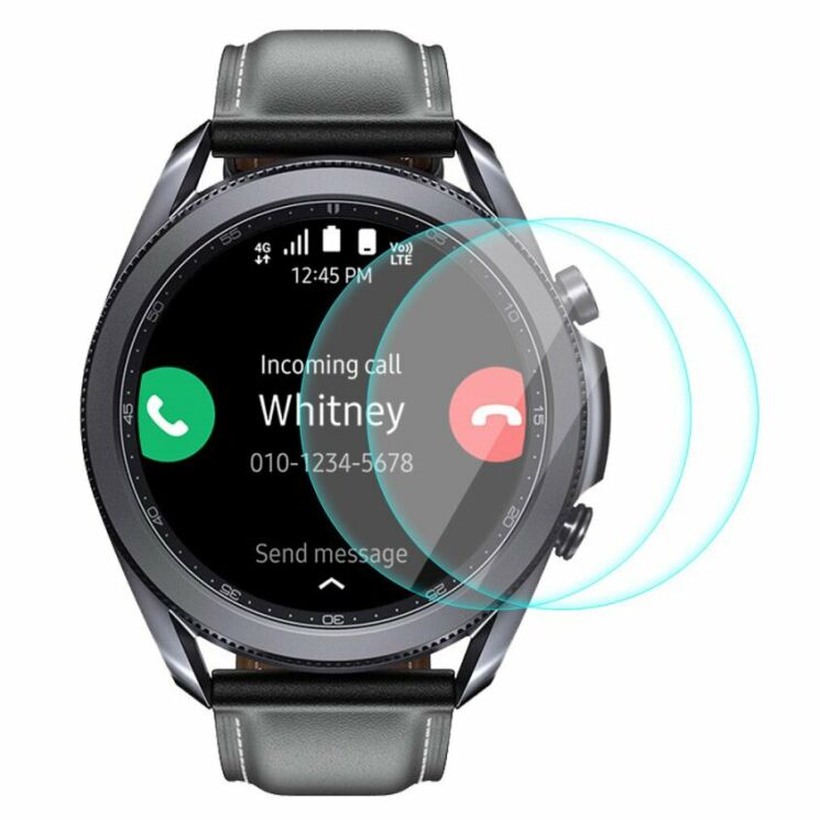 Комплект защитных стекол HAT PRINCE 0.2mm Arc Edge Glass для Samsung Galaxy Watch 3 (45mm): фото 1 из 10
