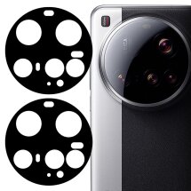 Комплект защитных стекол на заднюю камеру Deexe Black Lens Protector для Xiaomi 15 Ultra - Black: фото 1 из 4