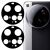 Комплект захисного скла на задню камеру Deexe Black Lens Protector для Xiaomi 15 Ultra - Black: фото 1 з 4
