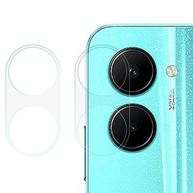 Комплект защитных стекол на заднюю камеру Deexe Camera Lens Protector для Realme C33: фото 1 из 6