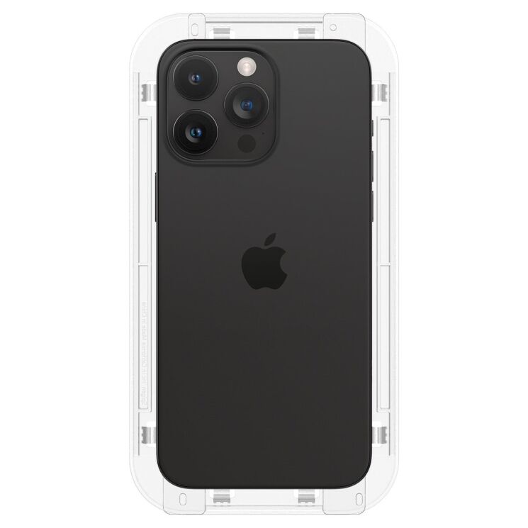 Комплект защитного стекла Spigen (SGP) GLAS.tR EZ Fit Sensor Protected для Apple iPhone 15 Pro Max: фото 7 из 14