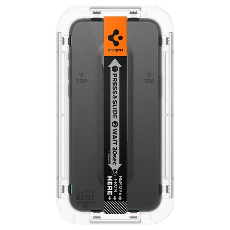 Комплект защитного стекла Spigen (SGP) GLAS.tR EZ Fit Sensor Protected для Apple iPhone 15 Pro Max: фото 5 из 14