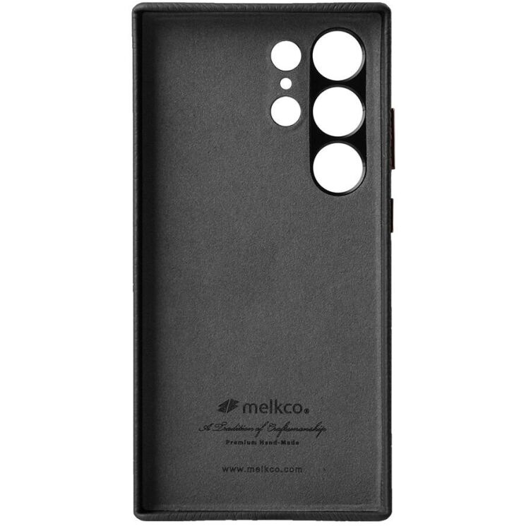 Кожаный чехол MELKCO Classic Case для Samsung Galaxy S24 Ultra (S928) - Black: фото 3 из 6
