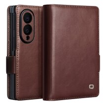 Кожаный чехол QIALINO Classic Case (FF) для Samsung Galaxy Fold 8 - Dark Brown: фото 1 из 11