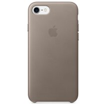 Оригинальный чехол Leather Case для Apple iPhone SE 2 / 3 (2020 / 2022) / iPhone 8 / iPhone 7 (MPT62/MQH62) - Taupe: фото 1 из 3