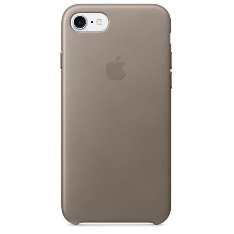 Оригинальный чехол Leather Case для Apple iPhone SE 2 / 3 (2020 / 2022) / iPhone 8 / iPhone 7 (MPT62/MQH62) - Taupe: фото 1 из 3