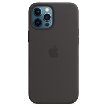 Оригинальный чехол MagSafe Silicone Case для Apple iPhone 12 Pro Max (MHLG3ZE/A) - Black: фото 1 из 5