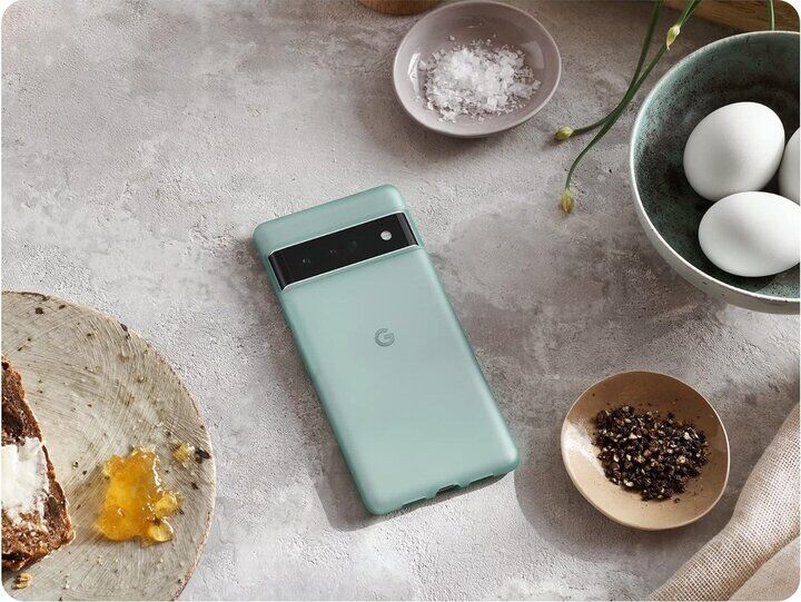 Оригінальний чохол Translucent Case для Google Pixel 6 Pro (GA03094) - Soft Sage: фото 5 з 9