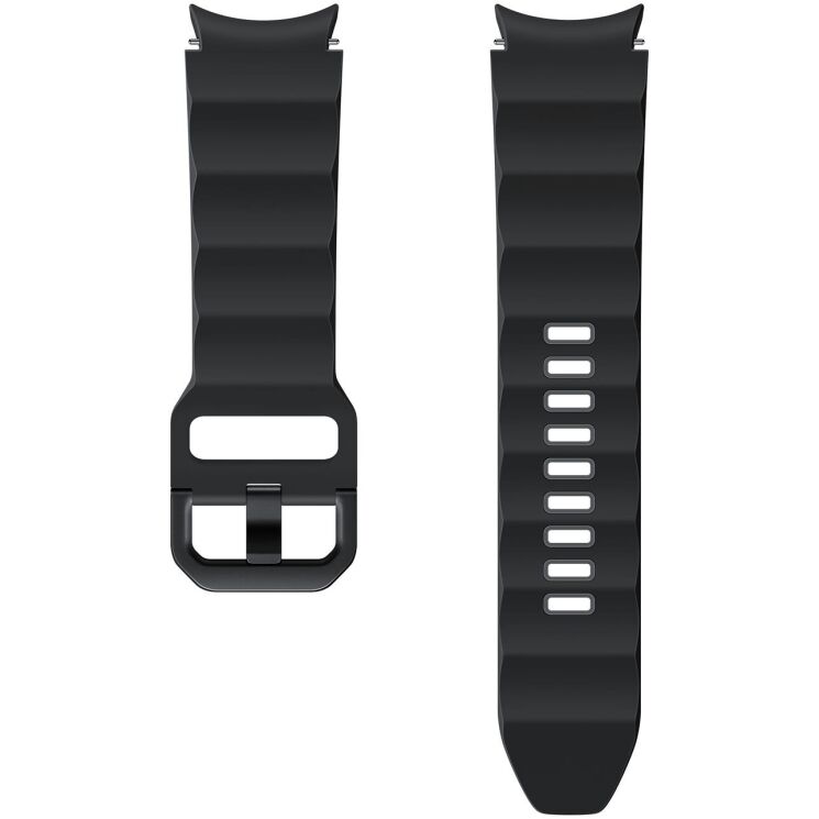 Оригинальный ремешок Rugged Sport Band (Size S/M) для Samsung Galaxy Watch 4 / 4 Classic / 5 / 5 Pro / 6 / 6 Classic / 7 / FE (ET-SDR90SBEGEU) - Black: фото 1 из 3