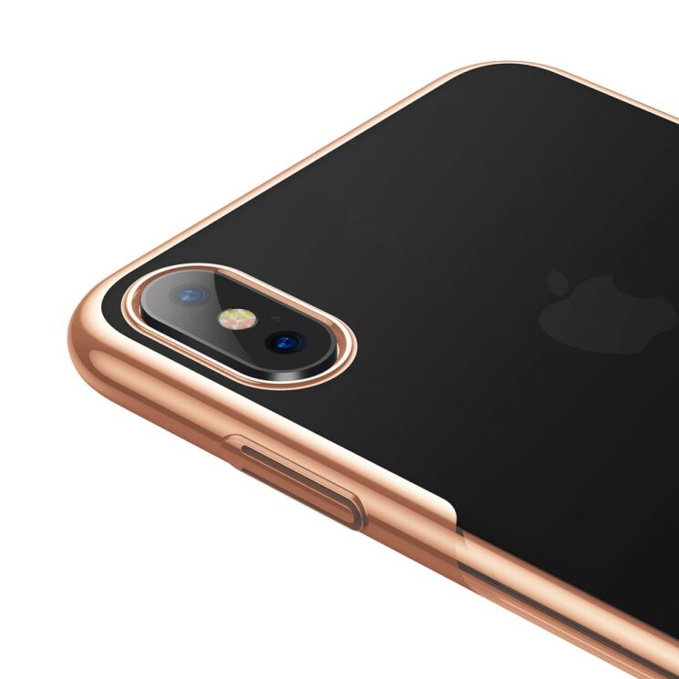 Пластиковий чохол BASEUS Glitter Series для Apple iPhone XS - Gold: фото 7 з 17