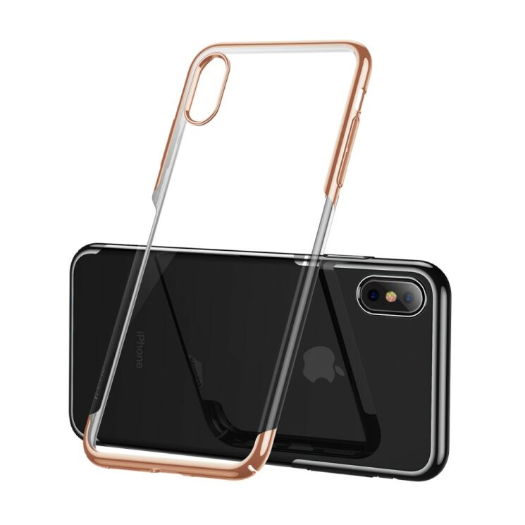 Пластиковий чохол BASEUS Glitter Series для Apple iPhone XS - Gold: фото 1 з 17