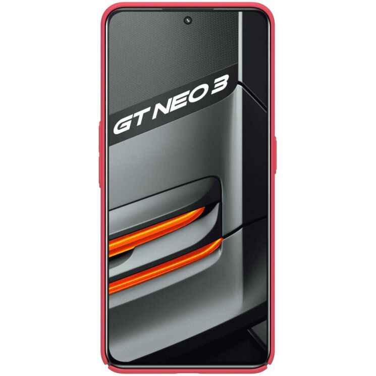 Пластиковый чехол NILLKIN Frosted Shield для Realme GT Neo 3 - Red: фото 3 из 17
