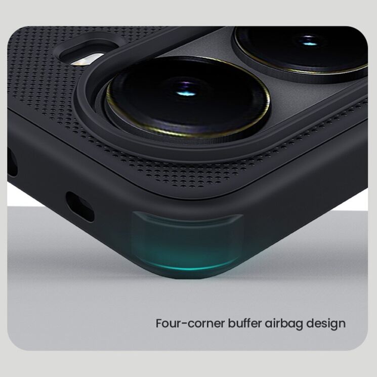 Пластиковый чехол NILLKIN Frosted Shield Pro для Xiaomi Poco X7 Pro - Black: фото 8 из 15
