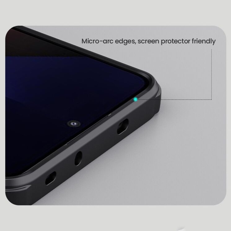 Пластиковый чехол NILLKIN Frosted Shield Pro для Xiaomi Poco X7 Pro - Black: фото 13 из 15