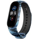 Ремешок ArmorStandart Camo Strap для Xiaomi Mi Band 5 / Mi Band 6 / Mi Band 7 - Khaki Blue: фото 1 из 3