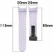 Ремешок Deexe Astra Strap для Samsung Galaxy Watch 4 / 4 Classic / 5 / 5 Pro / 6 / 6 Classic / 7 / FE - Purple (358122V). Фото 6 из 7